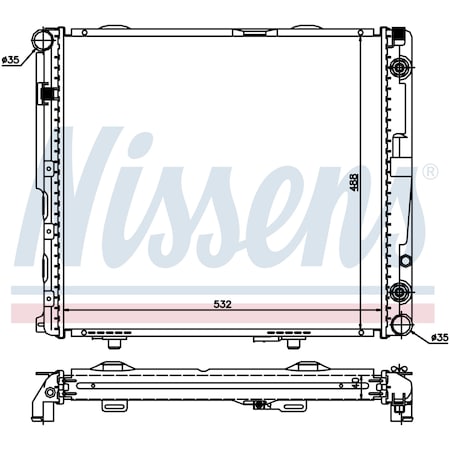 Nissen Nissens Radiator, 62698A 62698A